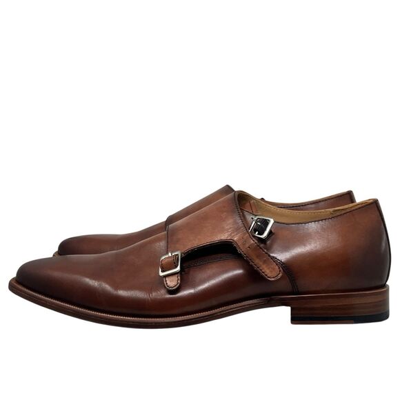 Curatore Dress Shoes Mens 9 Brown Leather Double Monk Strap Made in Italy 358074 main image 4